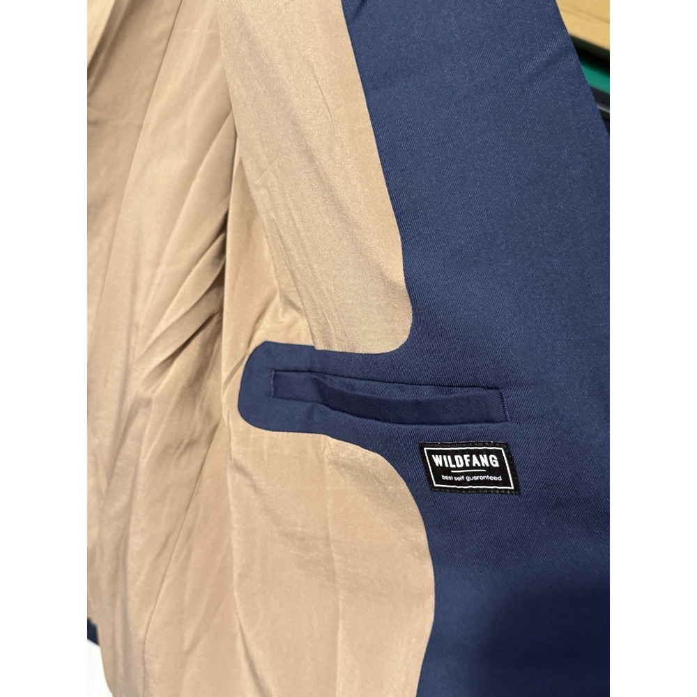 Wildfang The Empower Colorblock Tux Blazer XL Navy Neon Green NWT - Picture 5 of 13